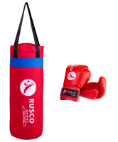 Набор бокс. начинающих RUSCO SPORT к/з красный 4oz