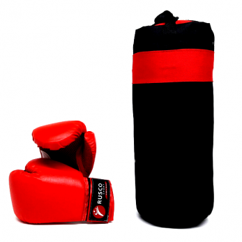 Набор бокс. начинающих RUSCO SPORT к/з черный 6oz