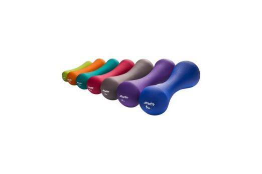 Гантель неопреновая STARFIT DB-202 5 кг, синий (1 шт.) 1/4